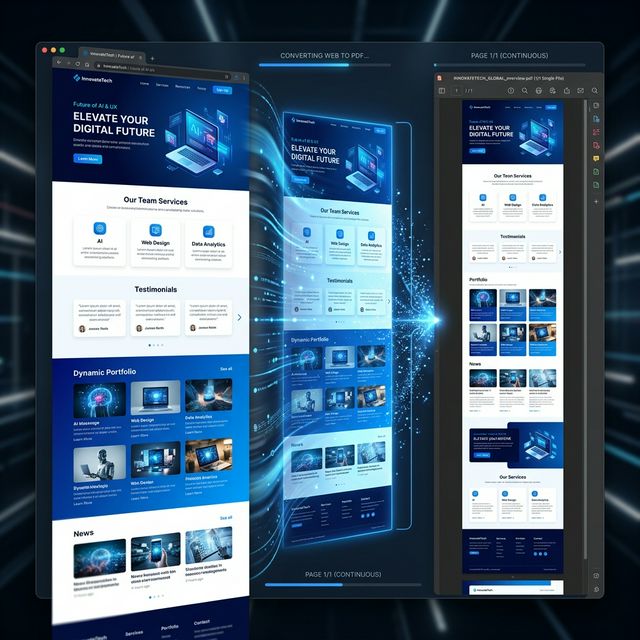 How to Turn a Full Scrolling Webpage Screenshot into a PDF