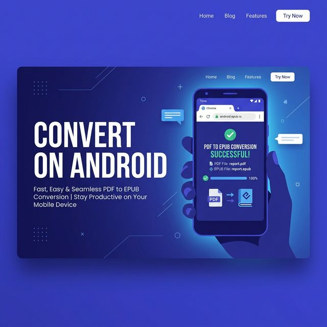 Convert PDF to EPUB on Android