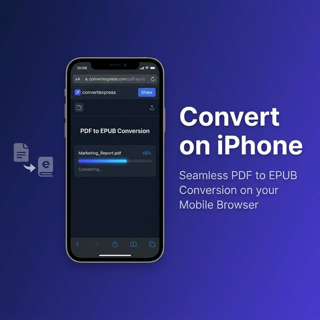 Convert PDF to EPUB on iPhone